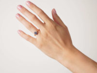 Edwardian 18ct Gold Sapphire & Diamond Cluster Ring