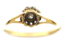 Edwardian 18ct Gold & Diamond Cluster Ring