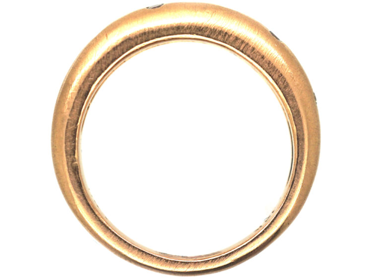 14ct Red Gold Ring set with Diamonds