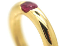 18ct Gold & Ruby Ellipse Ruby Band Ring by Cartier