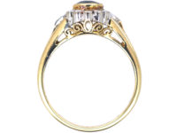 Early 20th Century 14ct Gold Sapphire & Diamond Cluster Ring