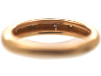 14ct Red Gold Ring set with Diamonds