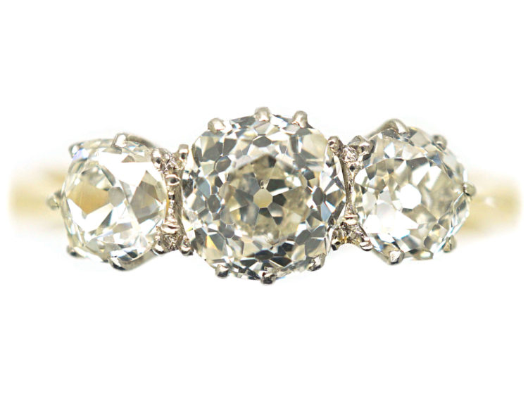 18ct Gold Three Stone Diamond Ring