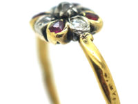 Georgian 18ct Gold, Ruby & Diamond Ring