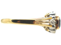 Early 20th Century 14ct Gold Sapphire & Diamond Cluster Ring