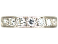 Art Deco 18ct White Gold & Diamond Eternity Ring