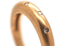 14ct Red Gold Ring set with Diamonds