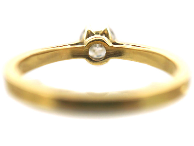 18ct Gold Diamond Solitaire Ring