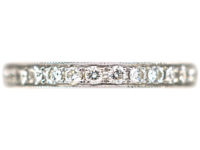 18ct White Gold Diamond Set Half Eternity Ring