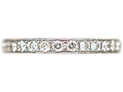 18ct White Gold Diamond Set Half Eternity Ring
