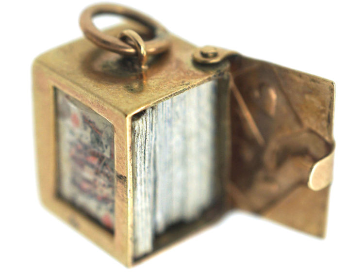 9ct Gold Aces Charm with Cards Inside