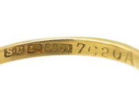 Edwardian 18ct Gold, Sapphire & Diamond Crossover Ring