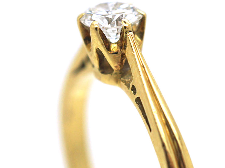 18ct Gold Diamond Solitaire Ring