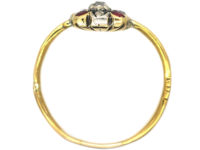 Georgian 18ct Gold, Ruby & Diamond Ring
