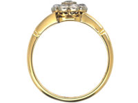 Edwardian 18ct Gold & Diamond Cluster Ring