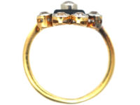 Art Deco 18ct Gold & Platinum, Onyx & Diamond Ring