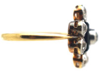 Art Deco 18ct Gold & Platinum, Onyx & Diamond Ring