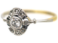 Art Deco 14ct Gold & Diamond Ring