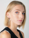 Art Deco 18ct Gold & Platinum, Sapphire & Diamond Drop Earrings