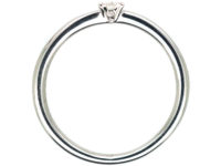 14ct White Gold Diamond Solitaire Ring by Bucherer