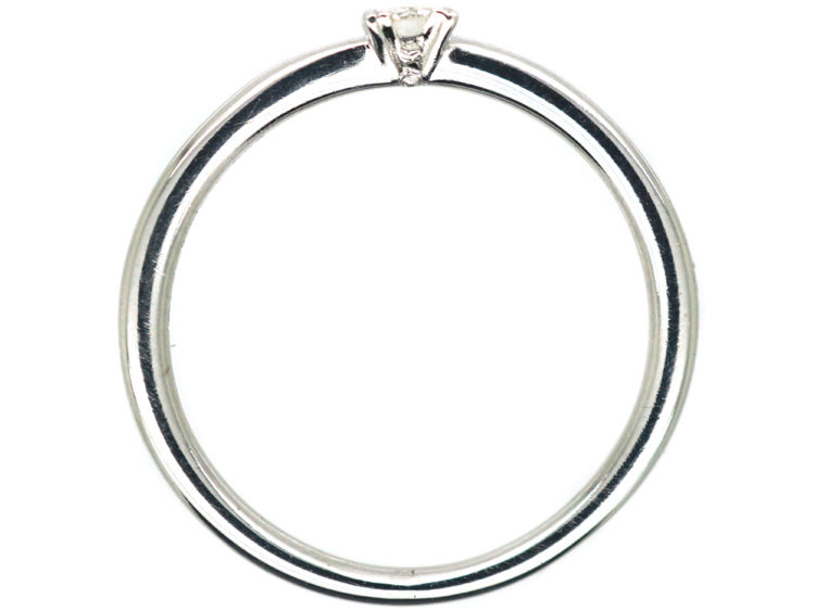 14ct White Gold Diamond Solitaire Ring by Bucherer