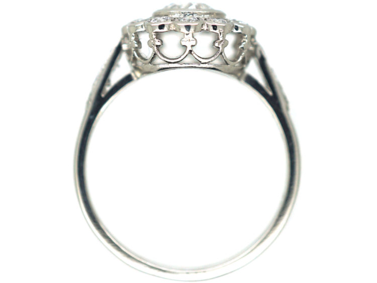 Platinum & Diamond Daisy Cluster Ring
