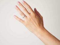 Art Deco French Platinum Diamond Eternity Ring