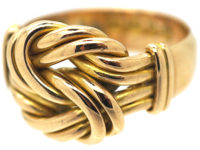 Edwardian 18ct Gold Large Lover's Knot Ring