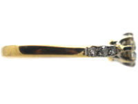Art Deco 18ct Gold & Platinum, Diamond Solitaire Ring