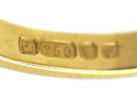 18ct Gold Peridot & Diamond Ring