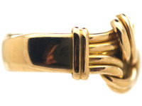 Edwardian 18ct Gold Large Lover's Knot Ring