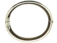 Victorian Wide Silver Engraved Bangle