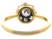 18ct Gold & Platinum, Diamond Daisy Cluster Ring