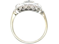 Art Deco 14ct White Gold & Diamond Ring