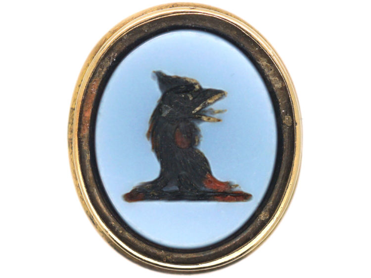 Victorian 18ct Gold Seal with Cockerel Intaglio
