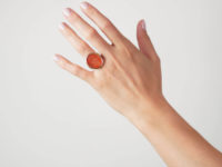 Georgian 9ct Gold & Carnelian Carved Intaglio Ring of a Coat of Arms