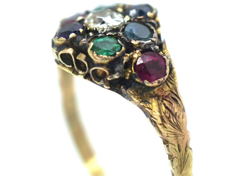 Victorian 9ct Gold Dearest Ring