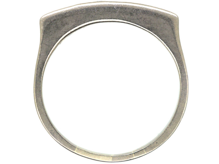 Art Deco 18ct White Gold, Diamond Half Hoop Eternity Ring