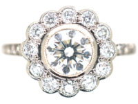 Platinum & Diamond Daisy Cluster Ring
