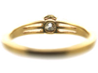 Art Deco 18ct Gold & Platinum, Diamond Solitaire Ring
