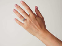 Edwardian 18ct Gold & Platinum, Diamond Triple Cluster Ring