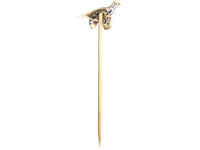 Edwardian Diamond Set Grouse in Flight Tie Pin