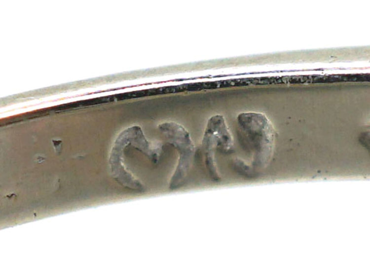 Art Deco 14ct White Gold & Diamond Ring