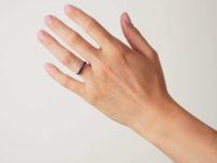 Art Deco 18ct White Gold & Sapphire Half Eternity Ring