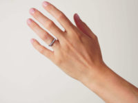 Art Deco 18ct White Gold, Diamond Half Hoop Eternity Ring