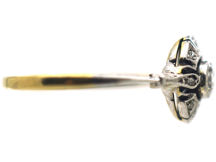 Art Deco 14ct Gold & Diamond Ring