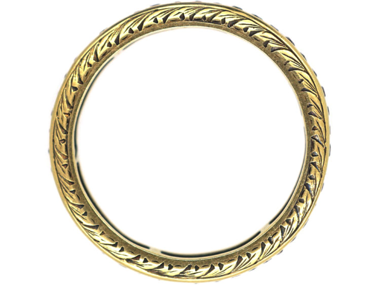 Art Deco 18ct Gold & Ruby Eternity Ring