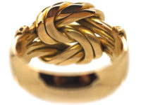Edwardian 18ct Gold Large Lover's Knot Ring
