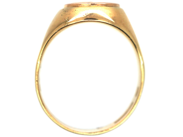 9ct Gold Signet Ring with Welsh Dragon Motif