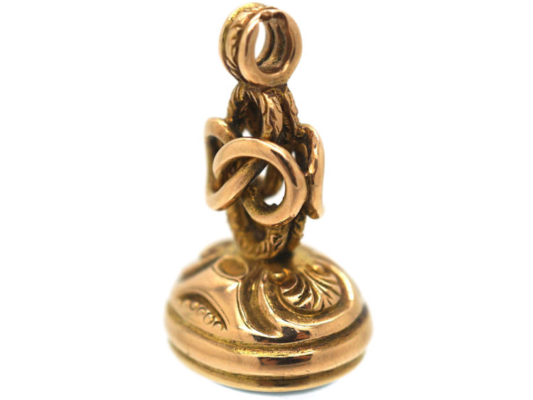 Victorian 18ct Gold Seal with Cockerel Intaglio